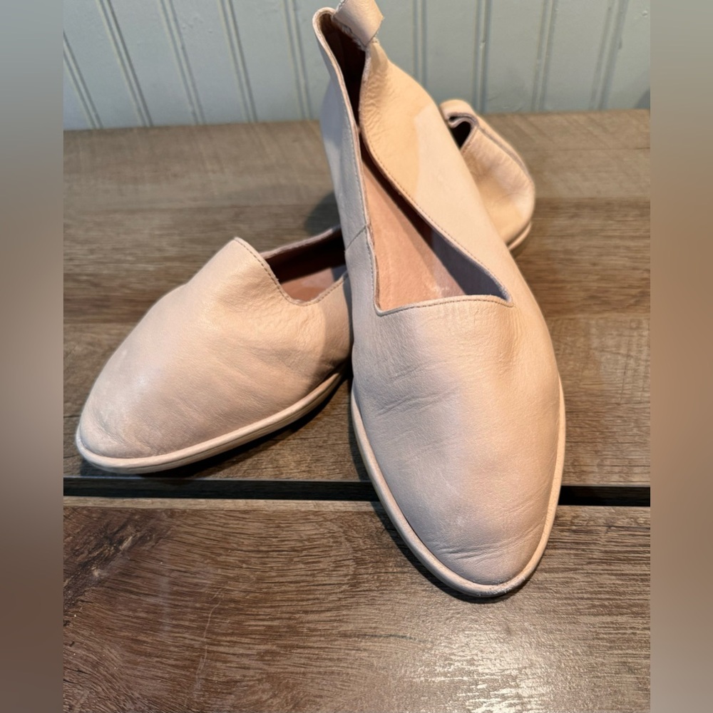 Firth leather walking flats
